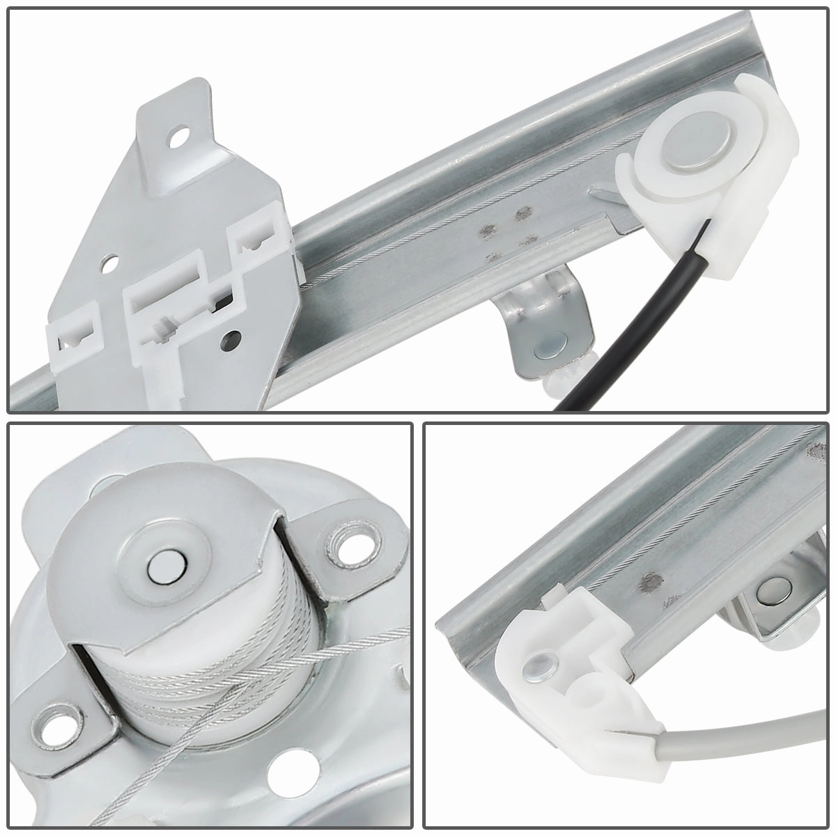 00-05 Hyundai Accent Sedan Manual Window Regulator - Rear Right Passenger Side
