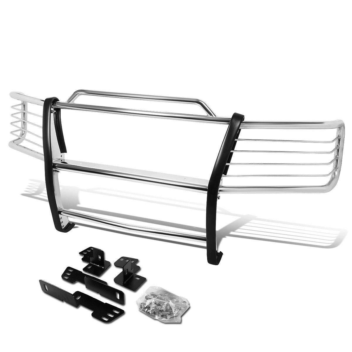 00-06 Chevy Suburban Tahoe 99-02 Silverado Brush Grille Guard - Stainless Steel