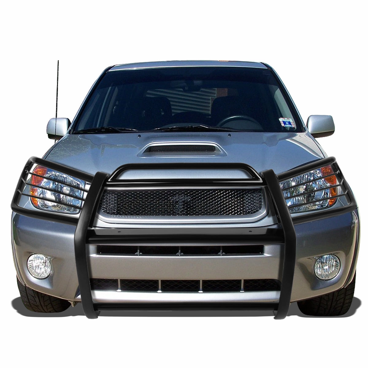 01-05 Toyota RAV4 Brush Grille Guard - Steel - Black