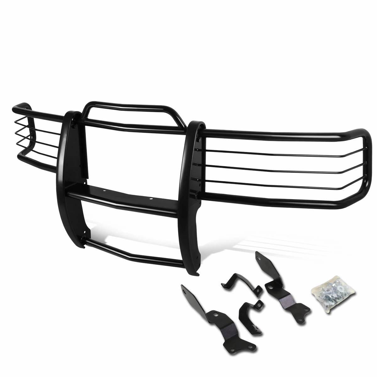 01-06 Chevy Silverado 1500HD 2500HD 3500 Brush Grille Guard - Steel - Black