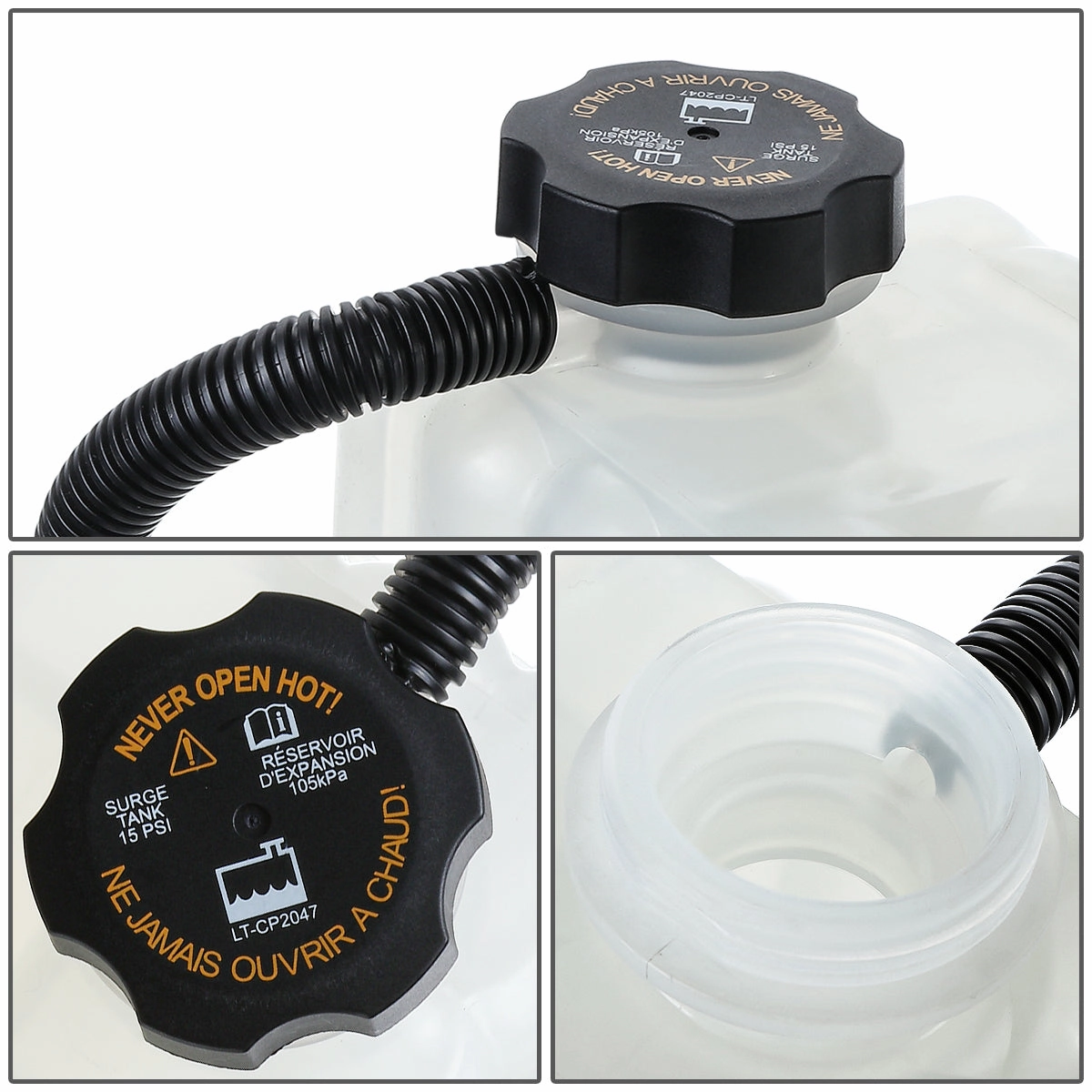 01-06 Chevy Silverado GMC Sierra 2500 HD 3500 Coolant Overflow Reservoir w/ Cap
