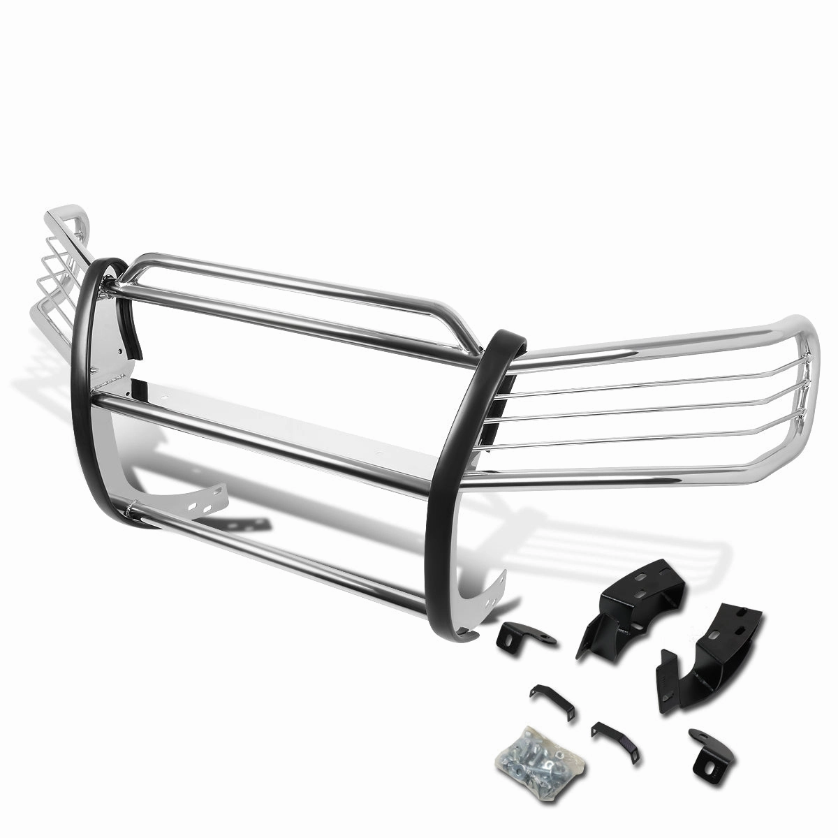 01-07 Toyota Highlander Brush Grille Guard - Stainless Steel
