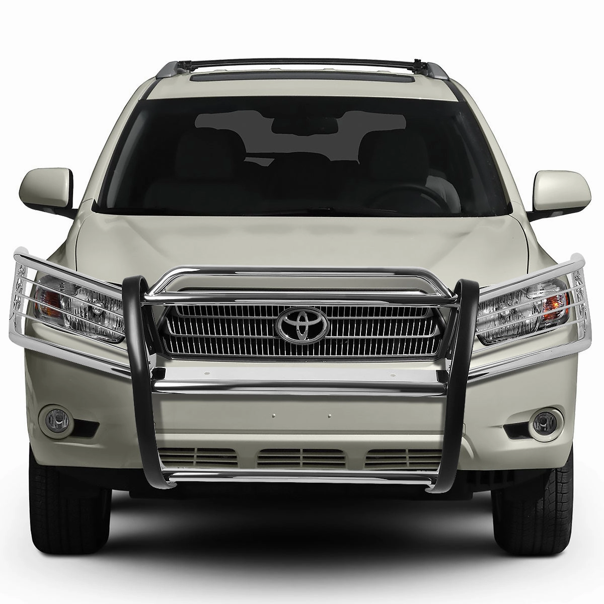 01-07 Toyota Highlander Brush Grille Guard - Stainless Steel