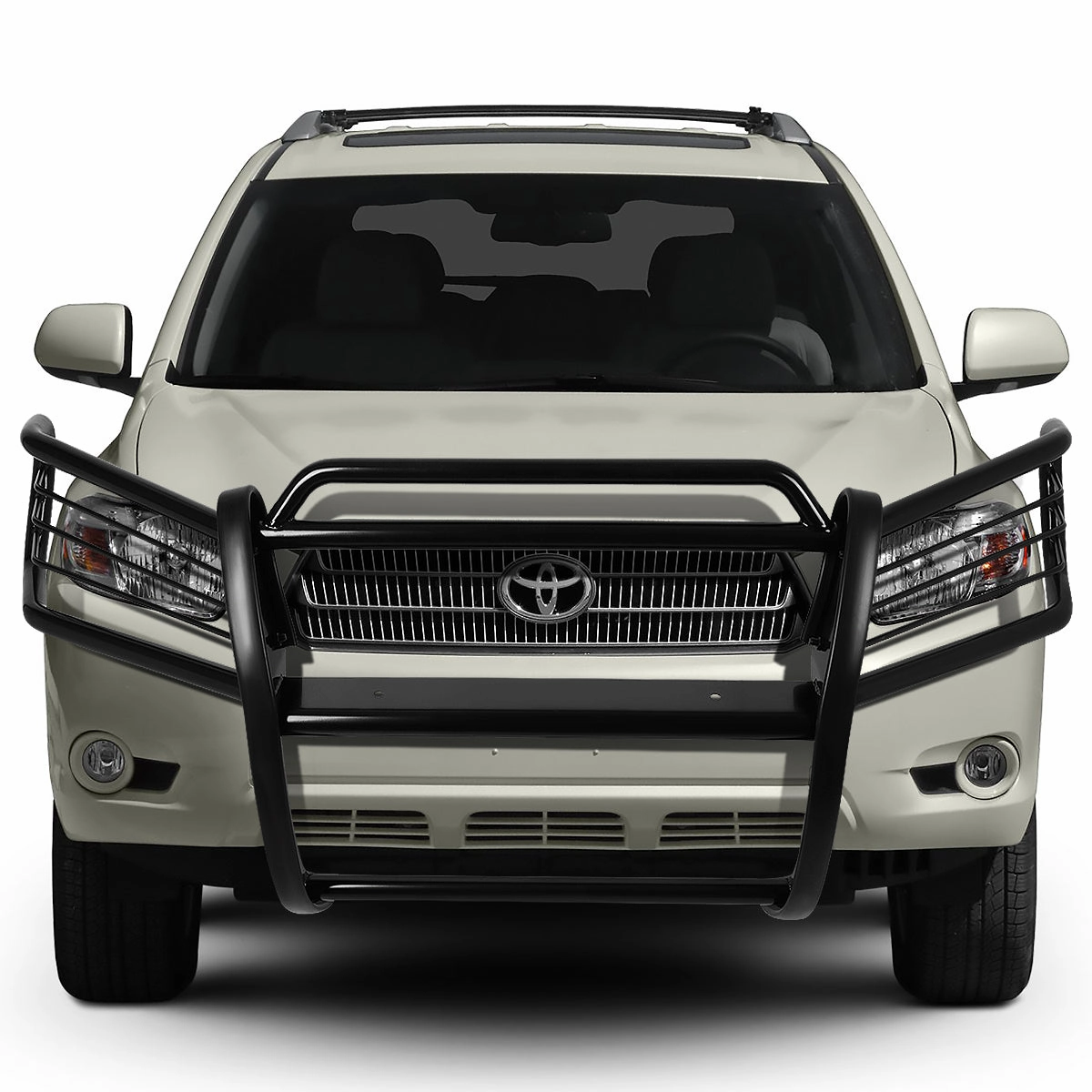 01-07 Toyota Highlander Brush Grille Guard - Steel - Black