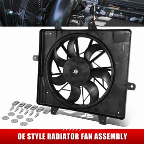 01-08 Chrysler PT Cruiser 2.4L Non Turbo Radiator Cooling Fan Assembly - CH3115118