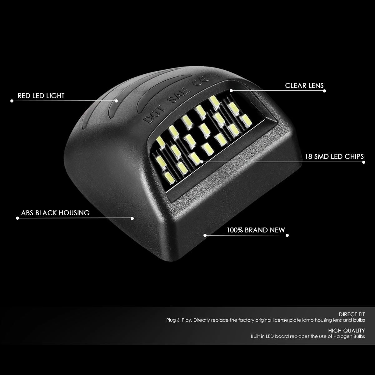 01-14 Chevy Silverado GMC Sierra LED License Plate Lights
