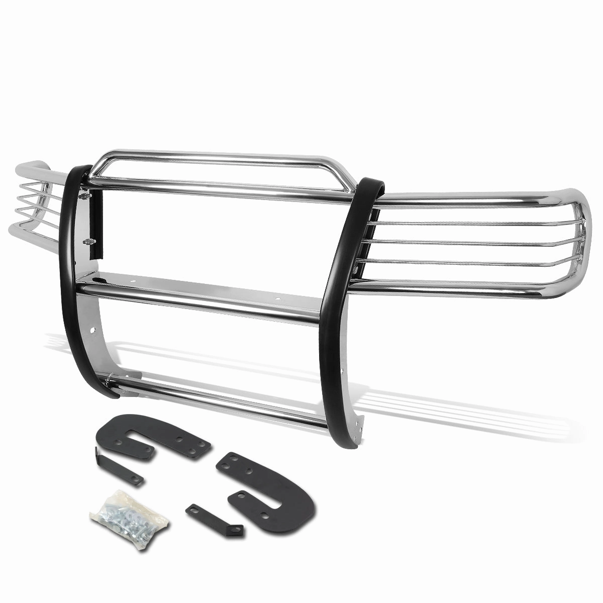 02-04 Nissan Xterra Brush Grille Guard - Stainless Steel