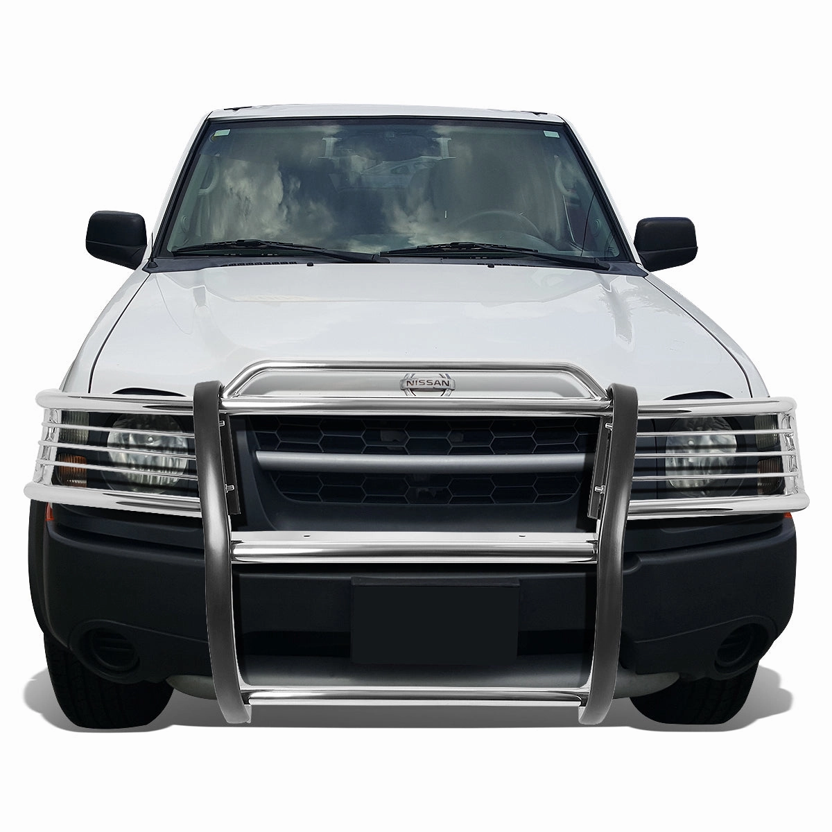 02-04 Nissan Xterra Brush Grille Guard - Stainless Steel