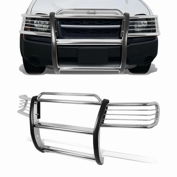 02-04 Nissan Xterra Brush Grille Guard - Stainless Steel