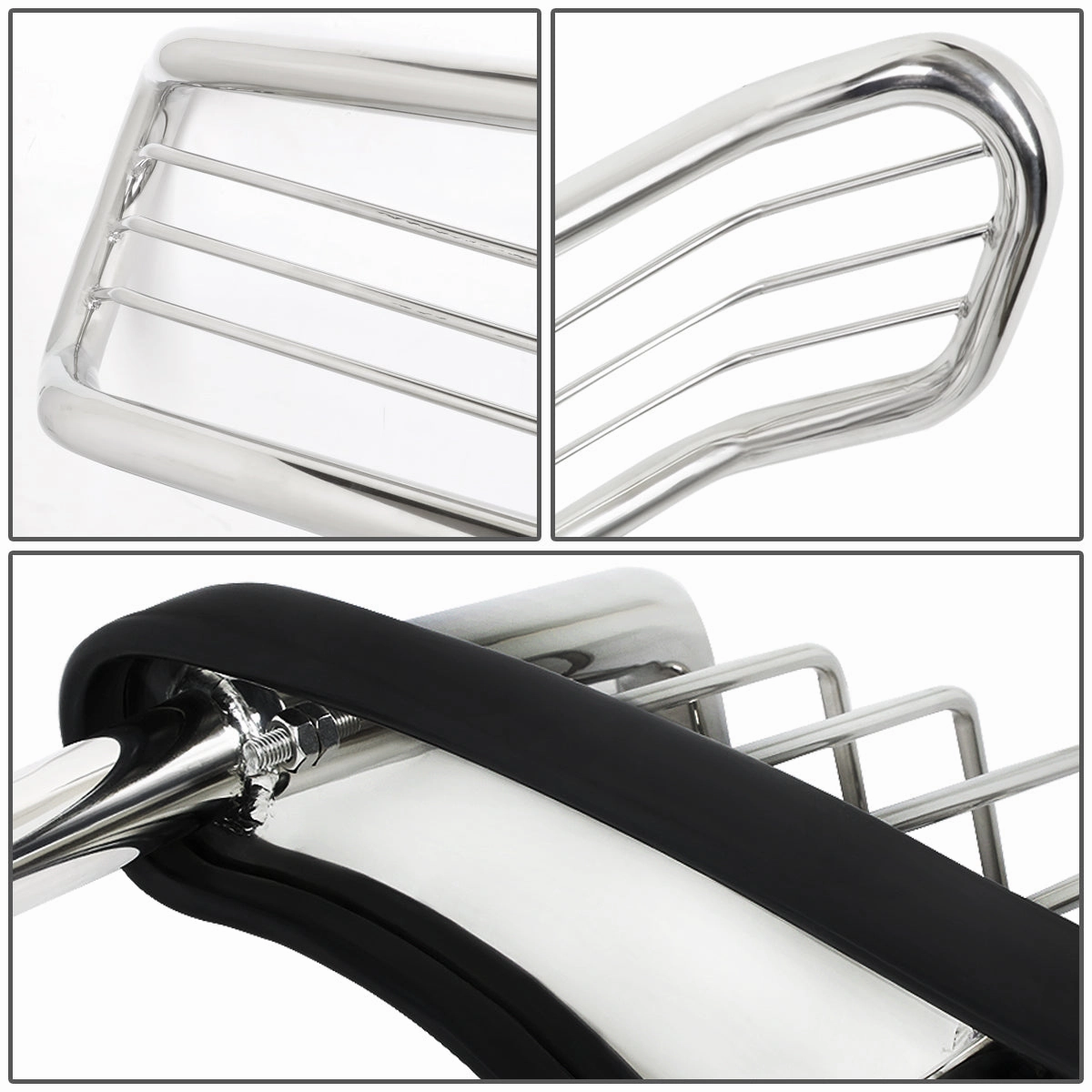 02-04 Nissan Xterra Brush Grille Guard - Stainless Steel