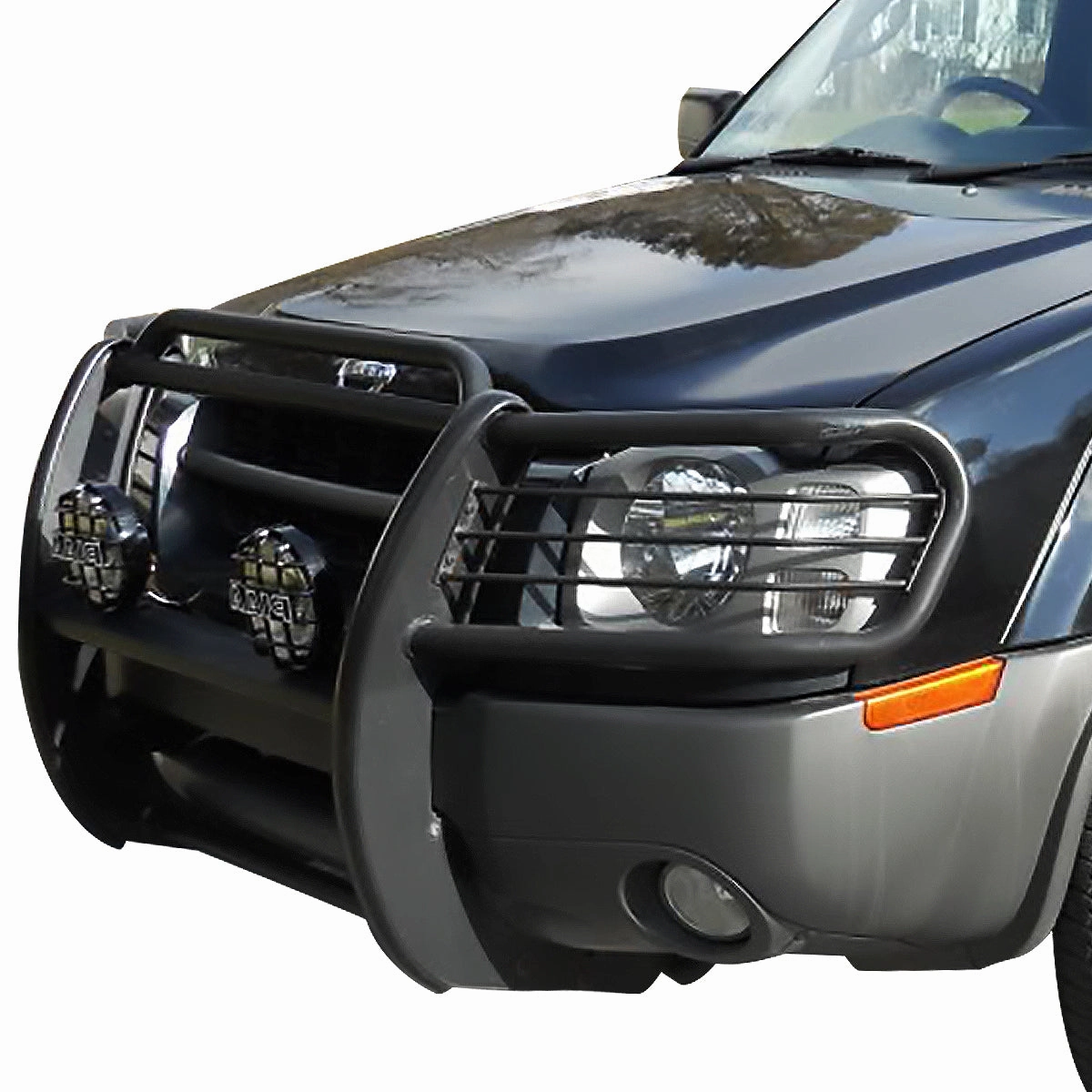 02-04 Nissan Xterra Brush Grille Guard - Steel - Black