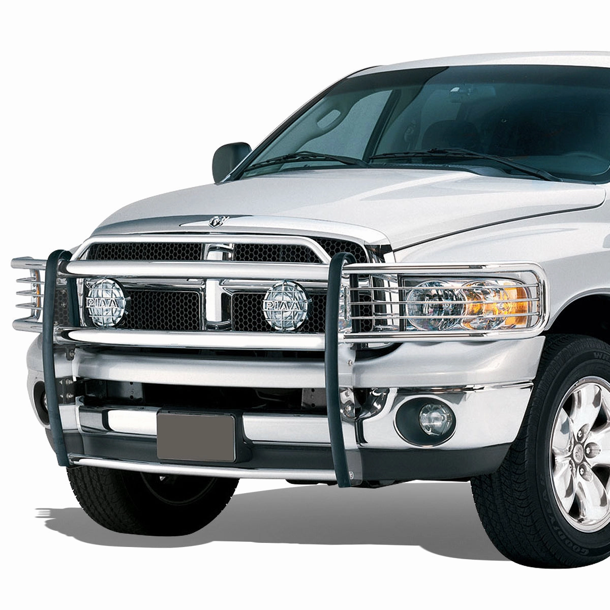 02-05 Dodge Ram 1500 2500 3500 Brush Grille Guard - Steel - Stainless Steel