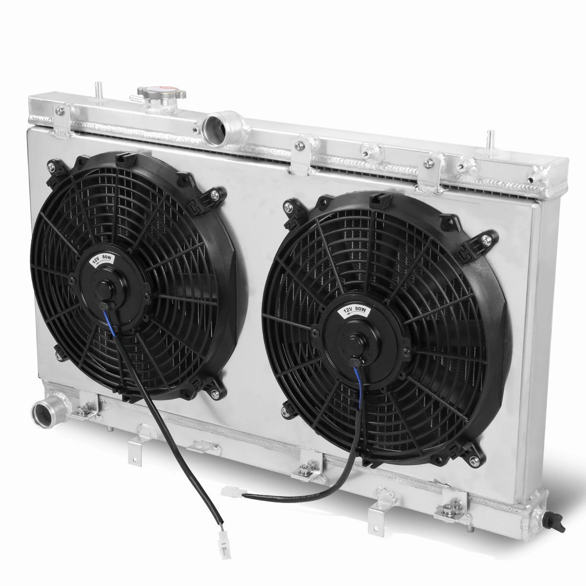 02-07 Subaru Impreza WRX STI 2.0L 2.5L 2-Rows Full Aluminum Radiator Fan Shroud