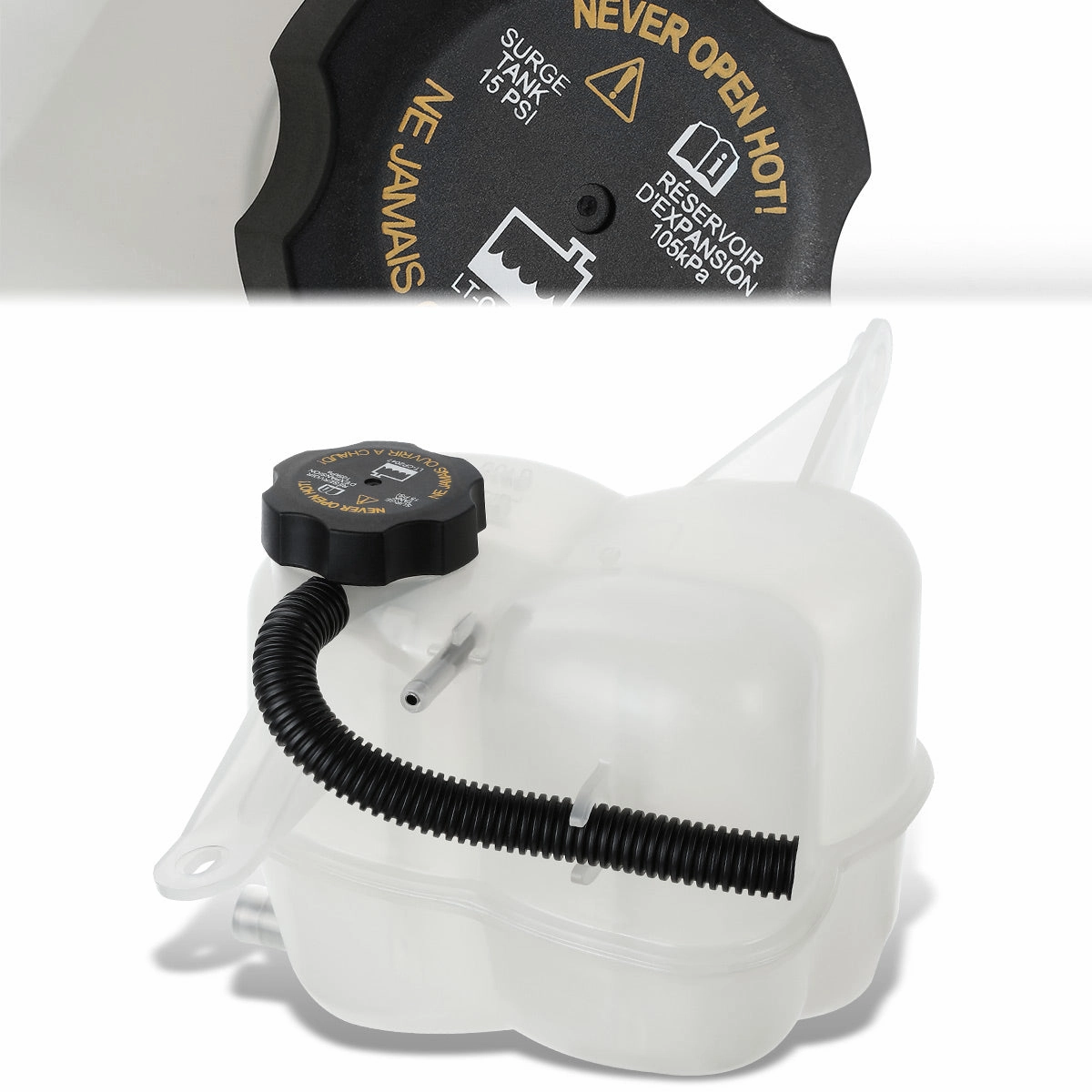 03-06 Cadillac CTS 2.8L 3.2L 3.6L 5.7L 6.0L Coolant Overflow Reservoir w/ Cap