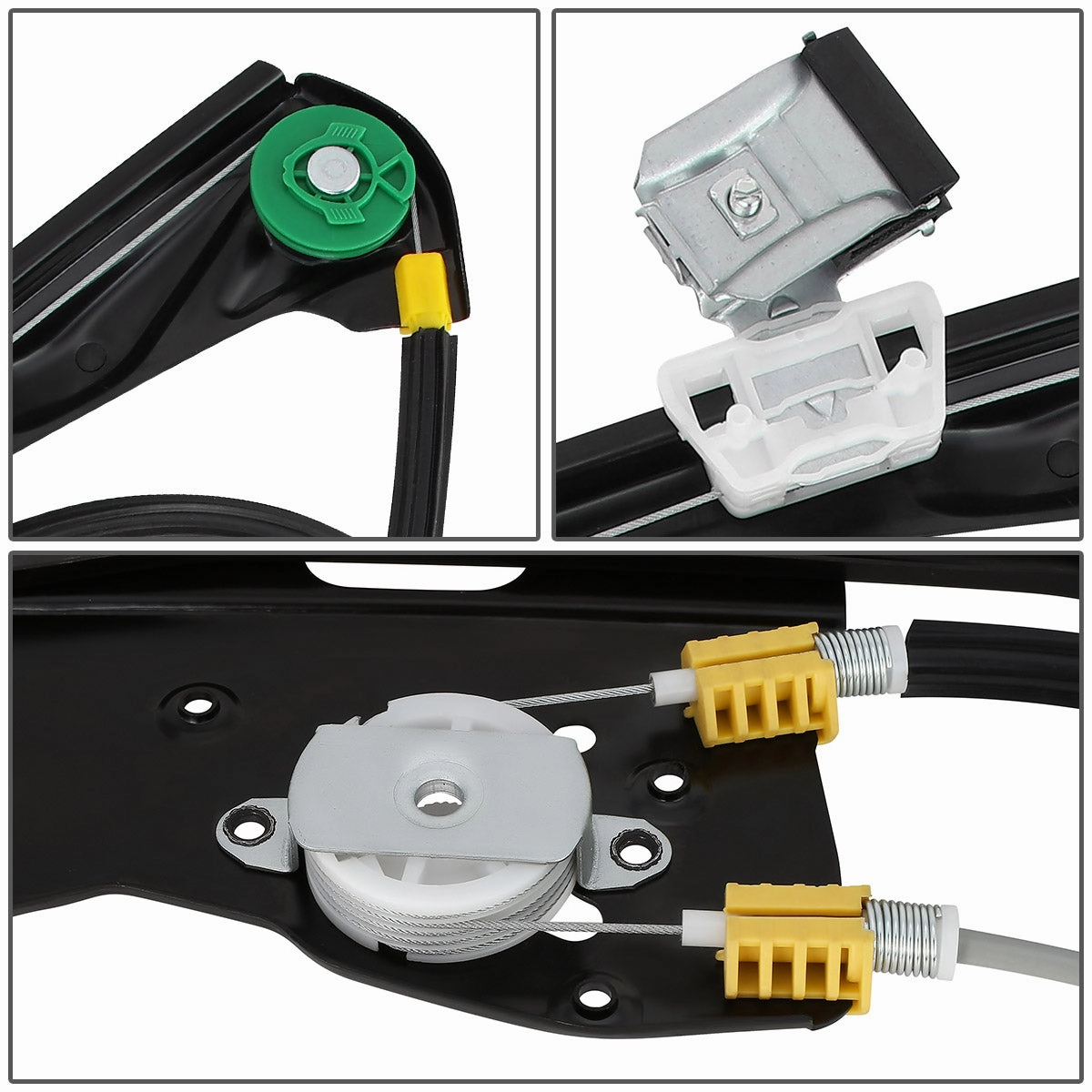 03-06 Lincoln LS Power Window Regulator w/o Motor - Front Left Driver Side