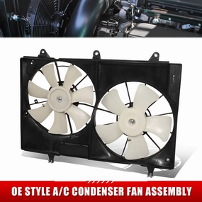 04-06 Cadillac CTS Dual Radiator and Condenser Fan Assembly - 19129907