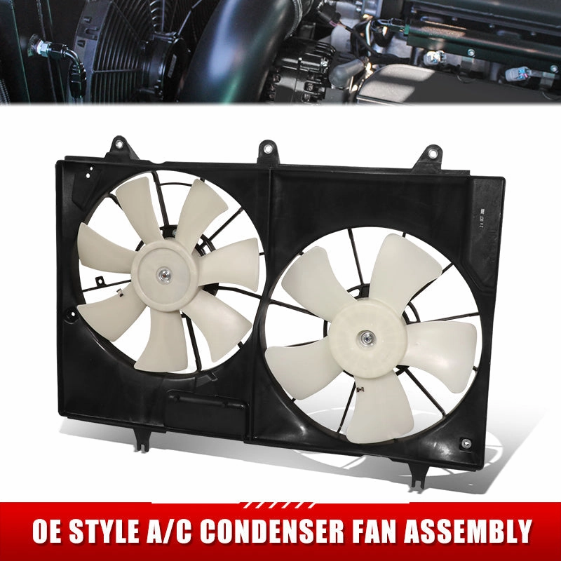 04-06 Cadillac CTS Dual Radiator and Condenser Fan Assembly - 19129907