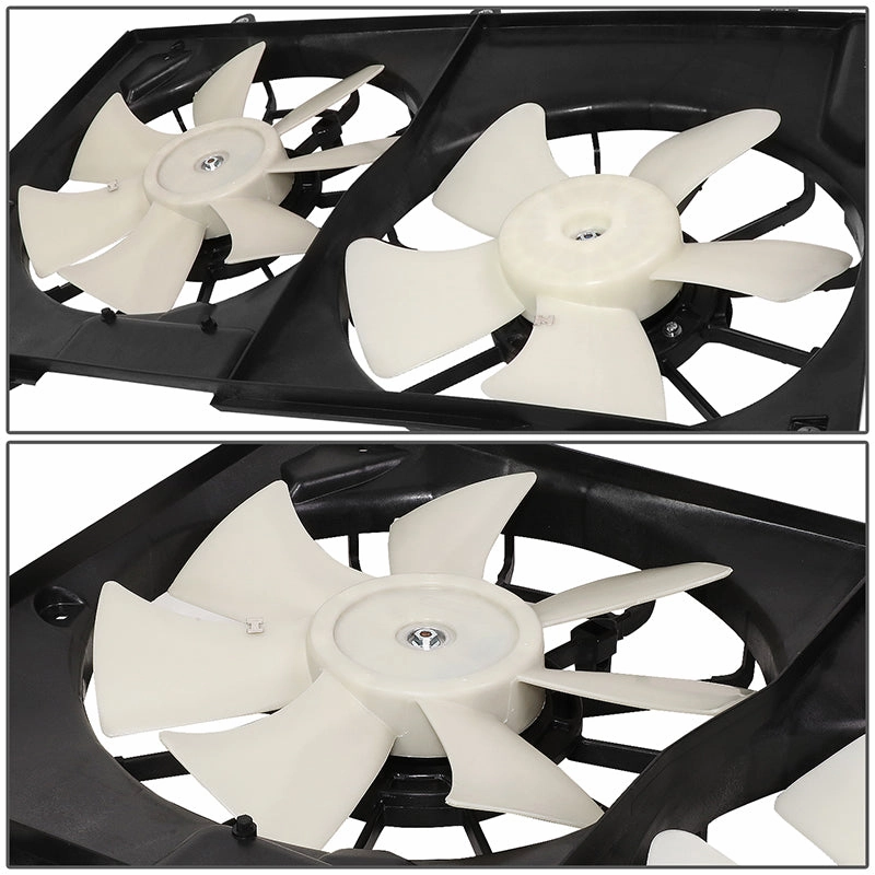 04-06 Cadillac CTS Dual Radiator and Condenser Fan Assembly - 19129907