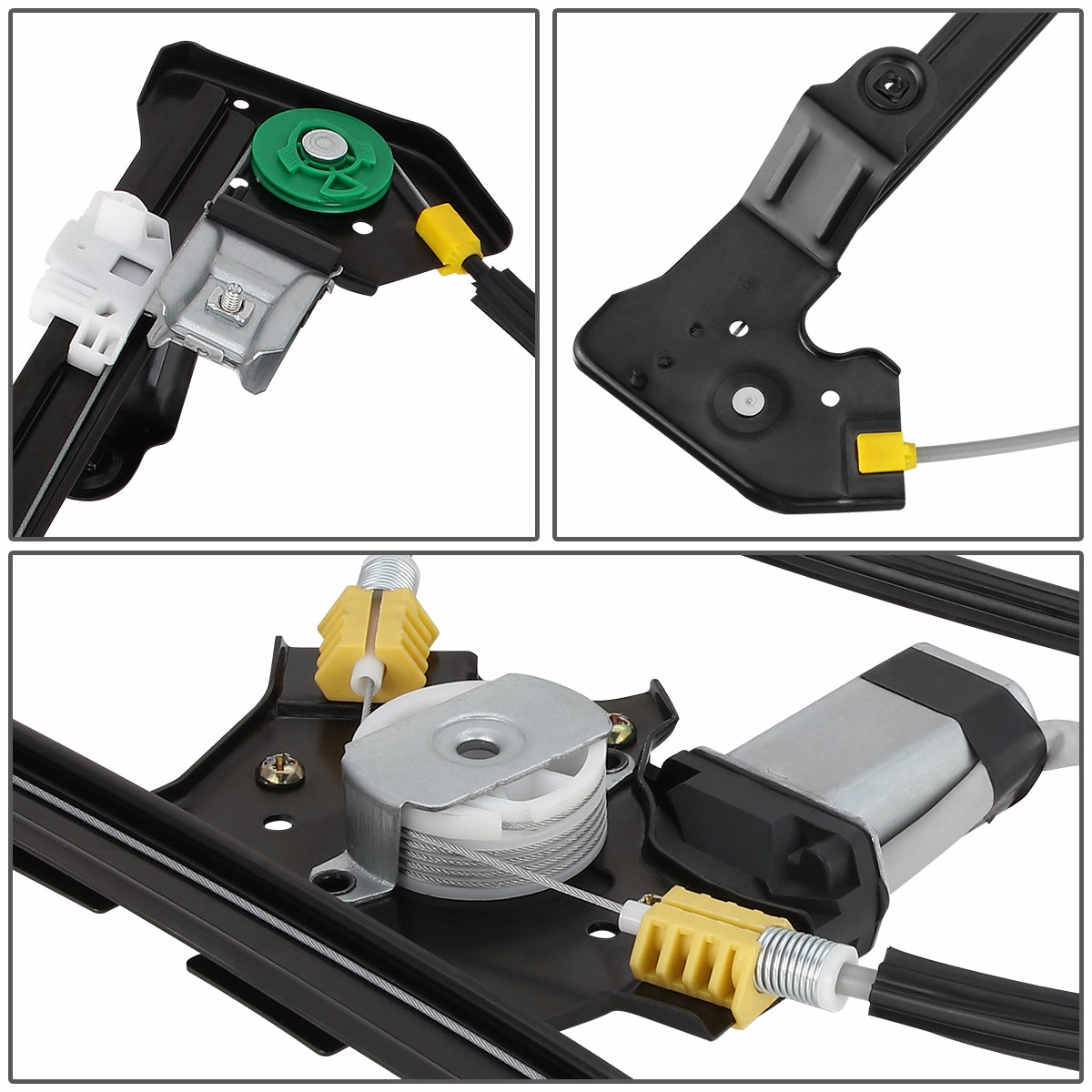 04-08 Ford F150 Lobo 06-08 Lincoln Mark LT Crew Cab Power Window Regulator w/Motor - Rear Right Side