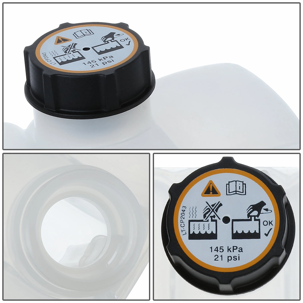 04-13 Mazda3 2.0L 2.3L MT Coolant Overflow Reservoir w/ Cap