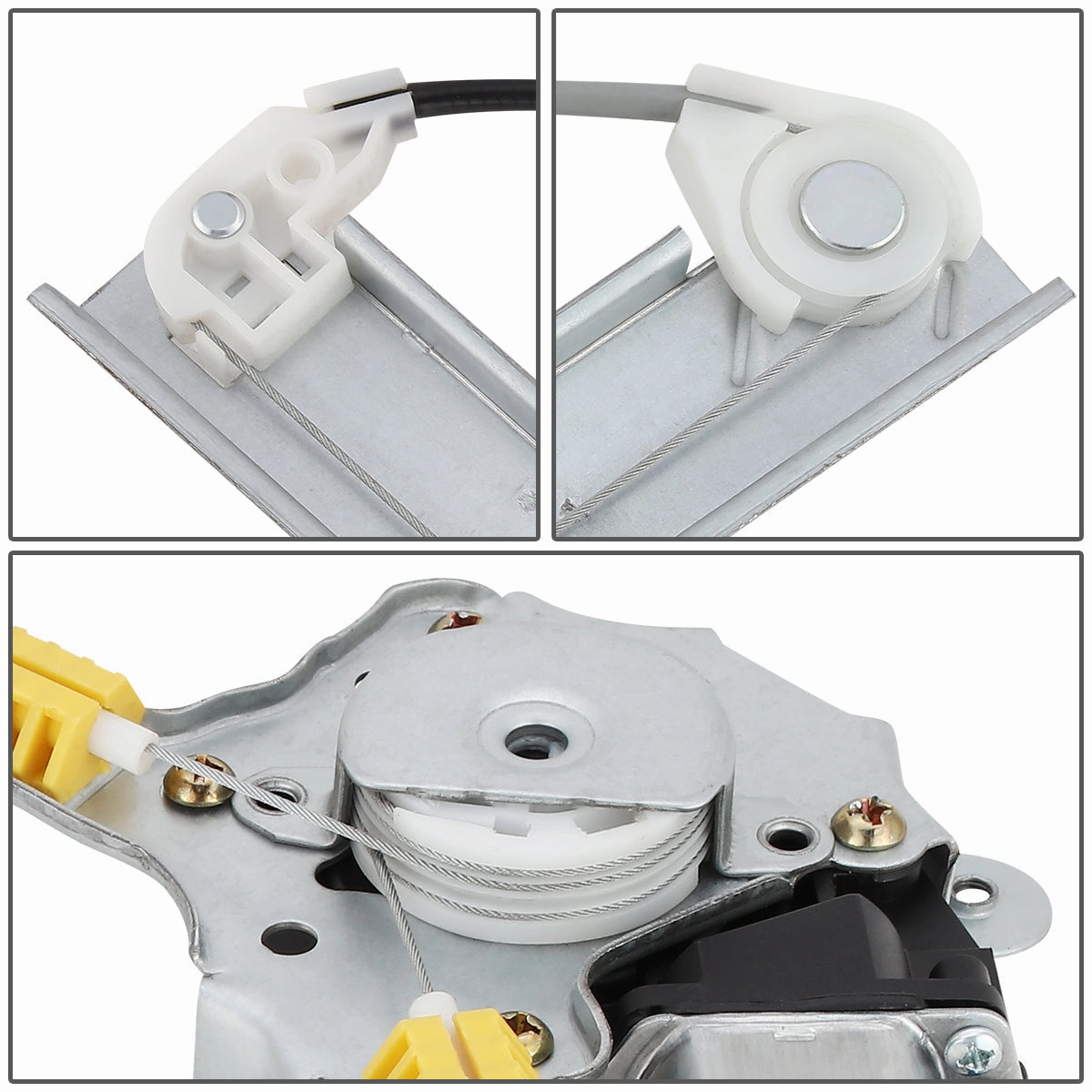 05-15 Nissan Frontier Xterra 09-12 Suzuki Equator Power Window Regulator w/Motor - Front Left Side