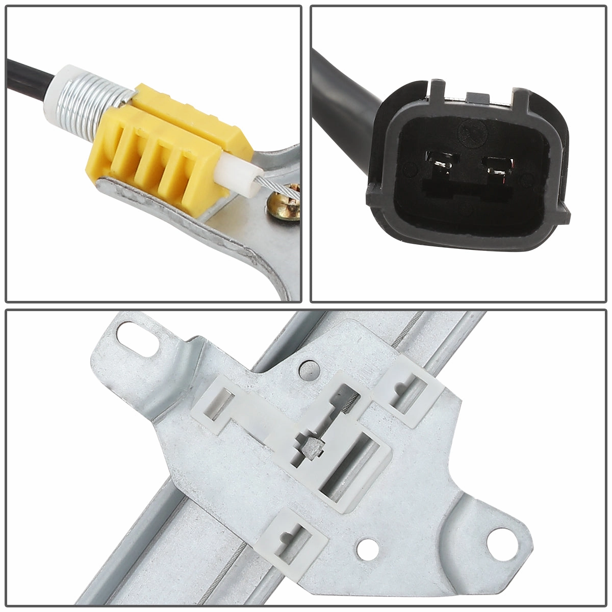 05-15 Nissan Frontier Xterra 09-12 Suzuki Equator Power Window Regulator w/Motor - Front Left Side