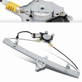 05-15 Nissan Frontier Xterra 09-12 Suzuki Equator Power Window Regulator w/Motor - Front Left Side