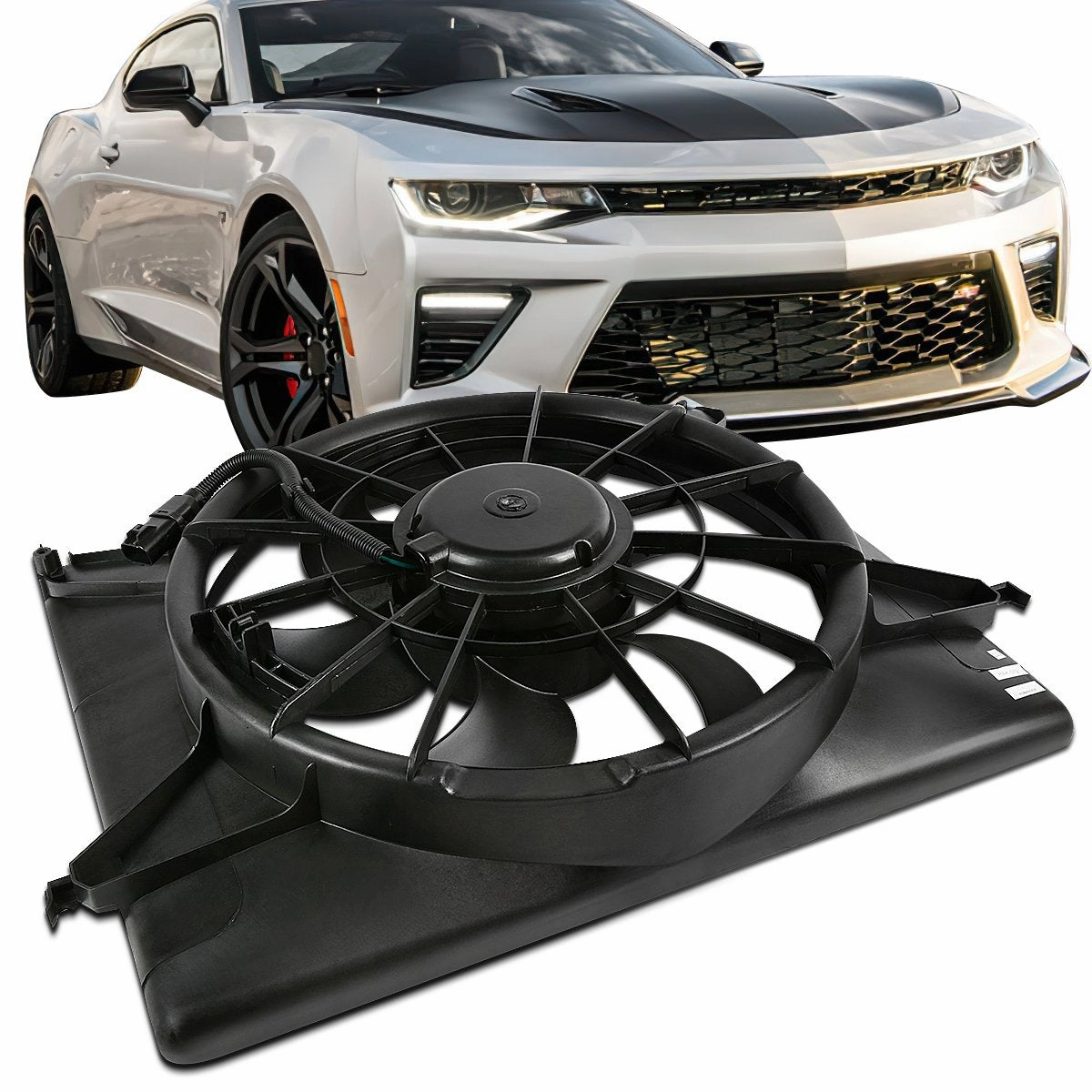 06-08 Hyundai Sonata 2.4L Radiator Cooling Fan Assembly - HY3117100