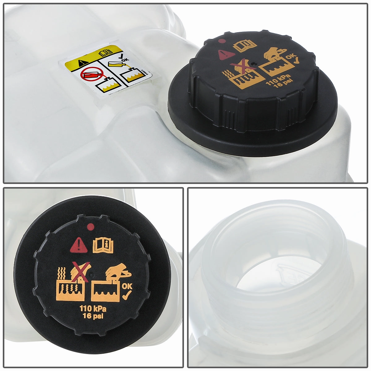 06-09 Ford Fusion Mercury Milan 2.3L 3.0L Coolant Overflow Reservoir w/ Cap
