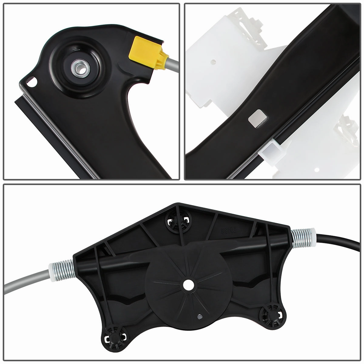 06-13 Audi A3 Hatchback Power Window Regulator w/o Motor - Rear Left Side