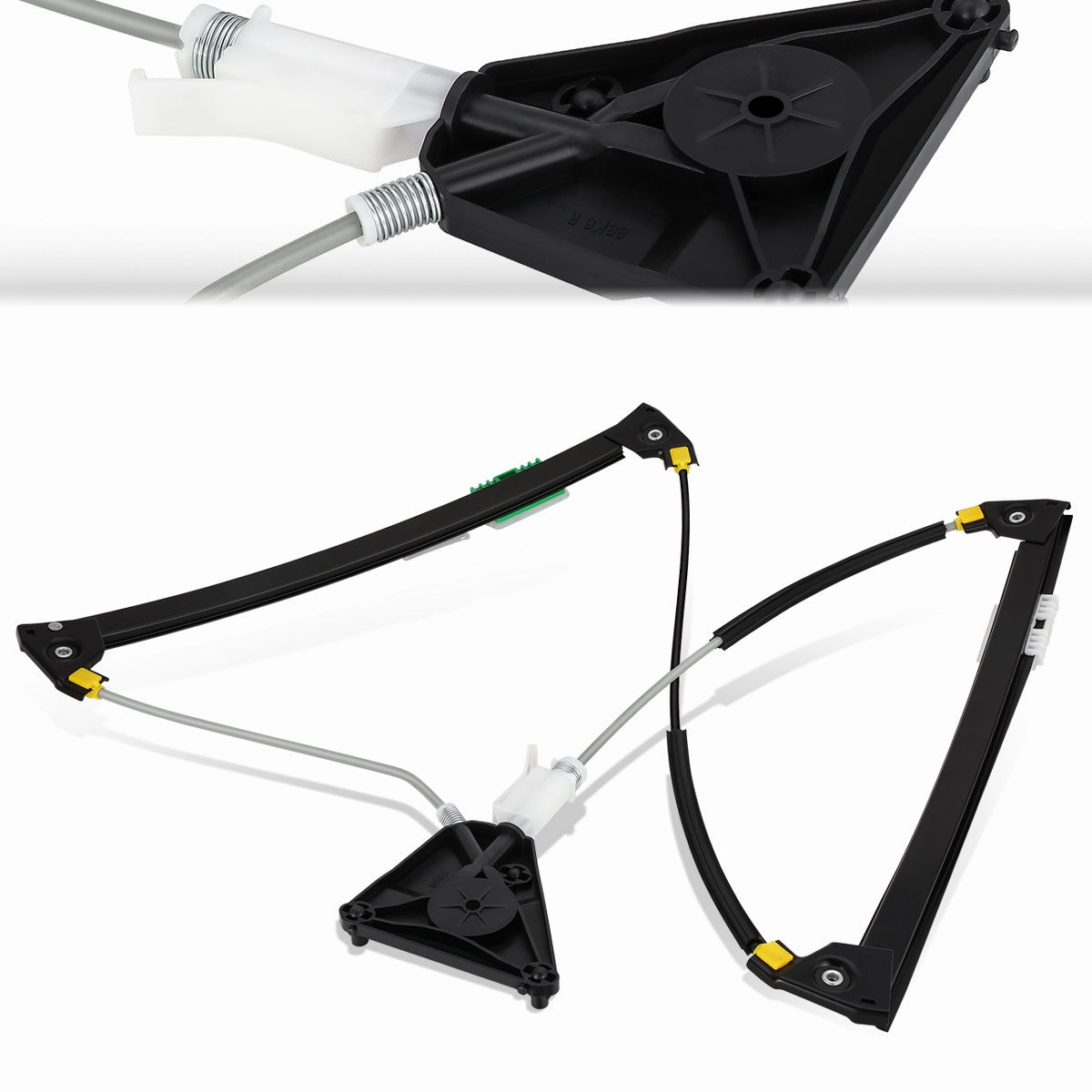 06-13 Audi A3 Power Window Regulator w/o Motor - Front Right Passenger Side