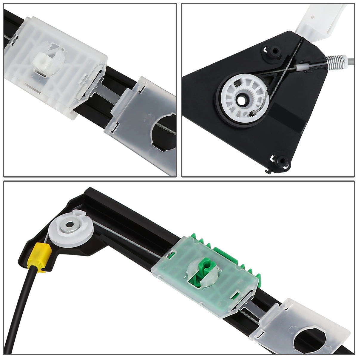 06-13 Audi A3 Power Window Regulator w/o Motor - Front Right Passenger Side
