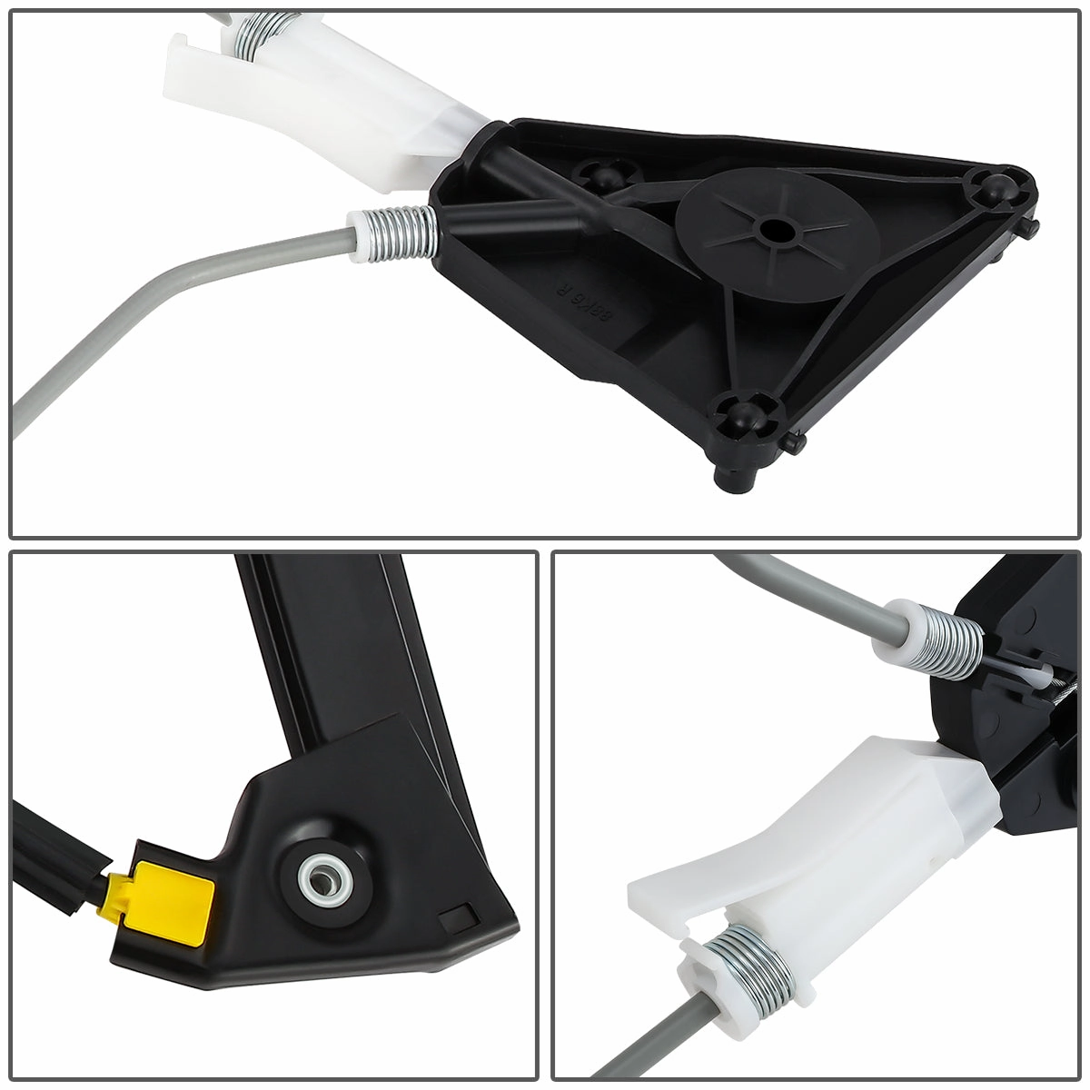 06-13 Audi A3 Power Window Regulator w/o Motor - Front Right Passenger Side