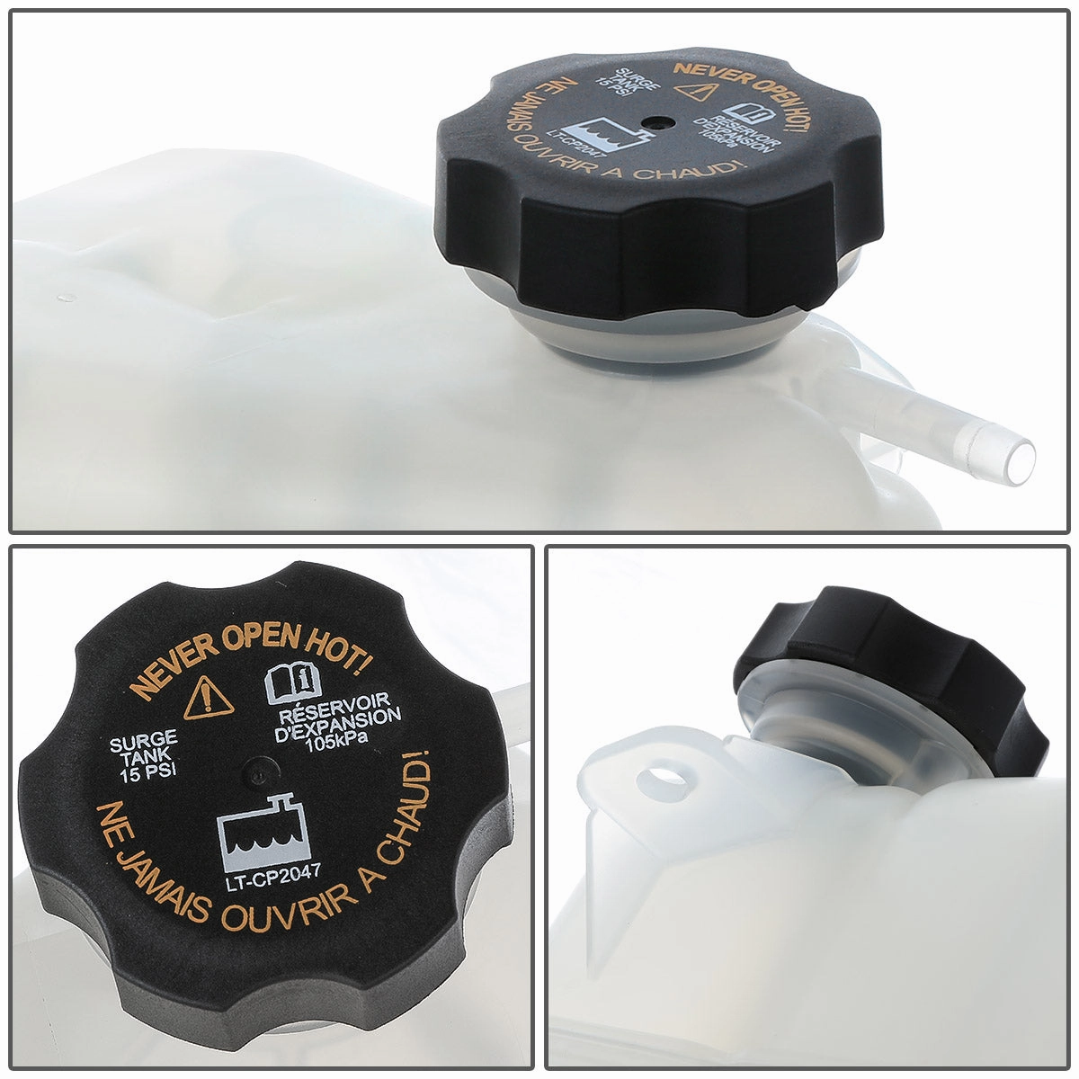 07-12 Chevy Malibu Pontiac G6 Saturn Aura Coolant Overflow Reservoir w/ Cap
