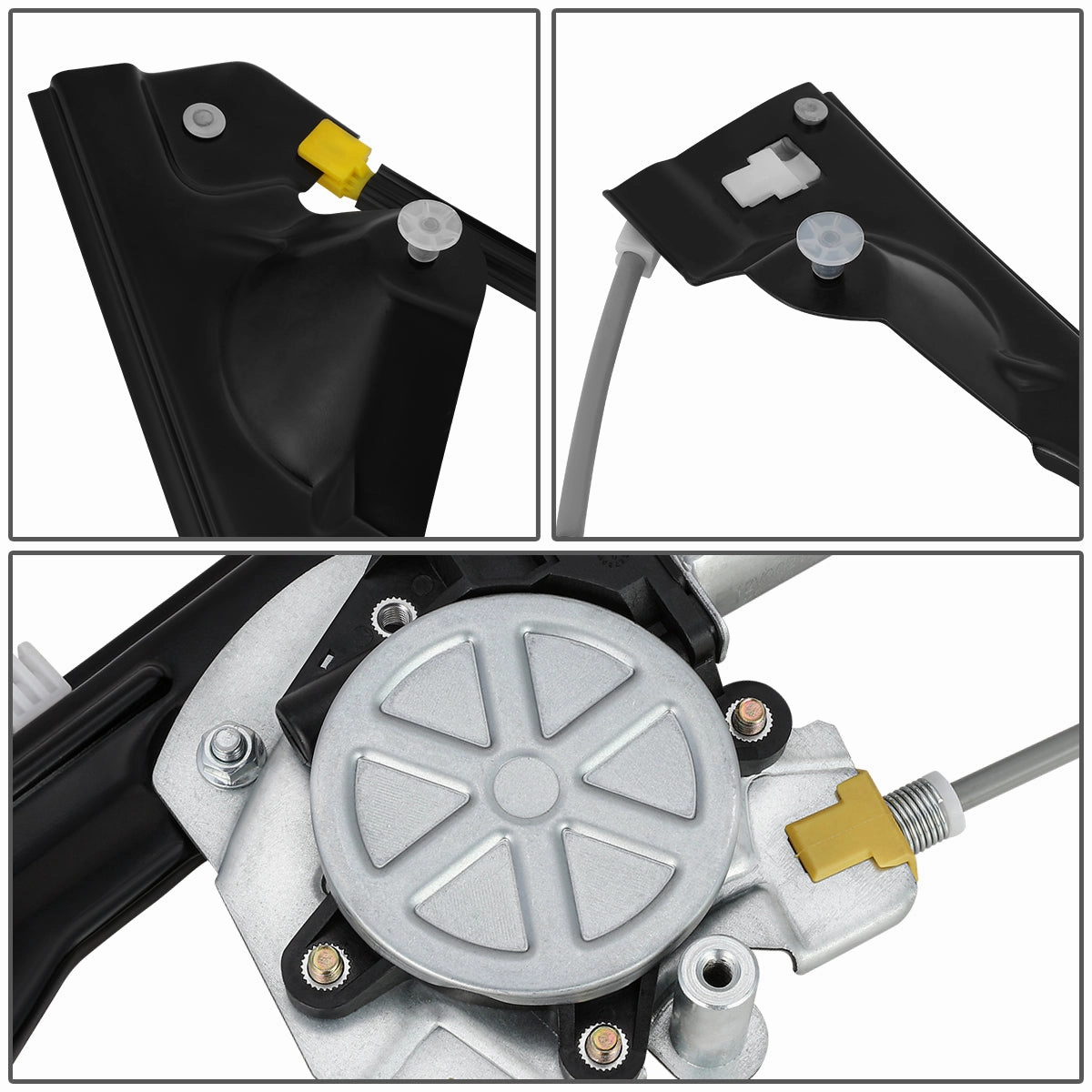 07-13 Chevy Silverado GMC Sierra 1500 2500 3500 Power Window Regulator w/Motor - Rear Left Side