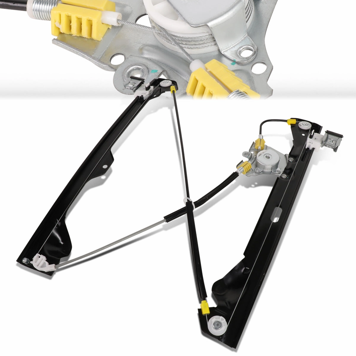 07-13 Silverado Sierra 1500 2500 3500 Crew Cab Power Window Regulator w/o Motor - Rear Right Side