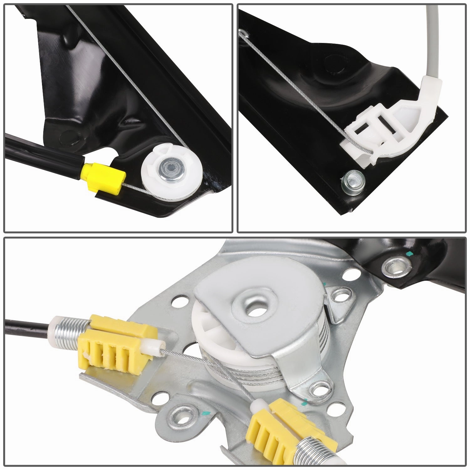 07-13 Silverado Sierra 1500 2500 3500 Crew Cab Power Window Regulator w/o Motor - Rear Right Side