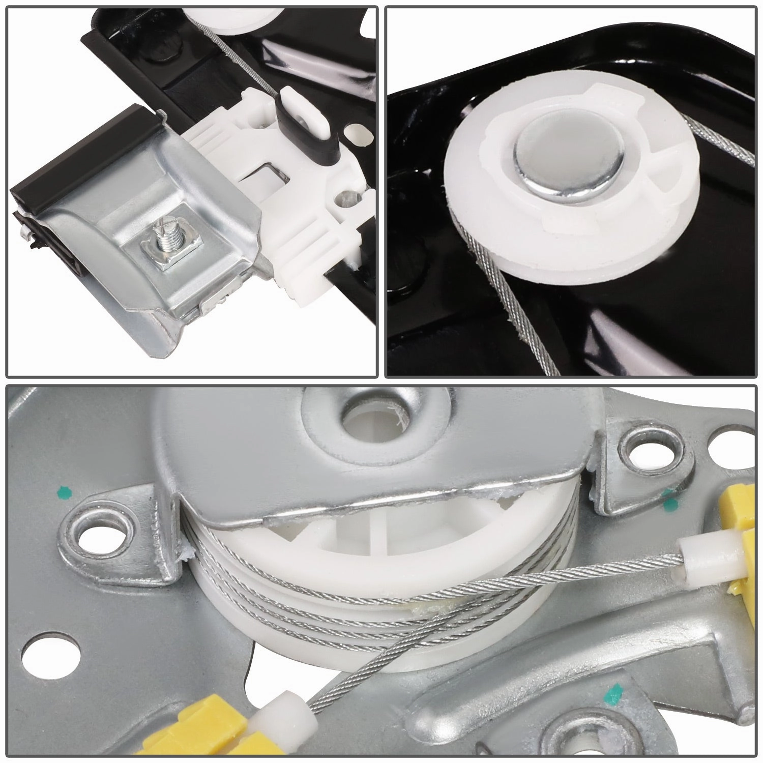 07-13 Silverado Sierra 1500 2500 3500 Crew Cab Power Window Regulator w/o Motor - Rear Right Side