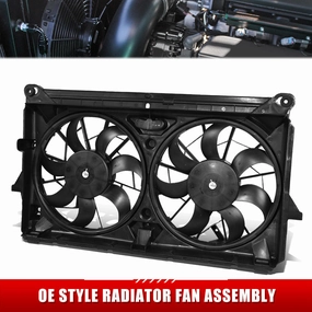 07-14 Chevrolet Silverado GMC Sierra 1500 Dual Radiator Condenser Fan - 15780796