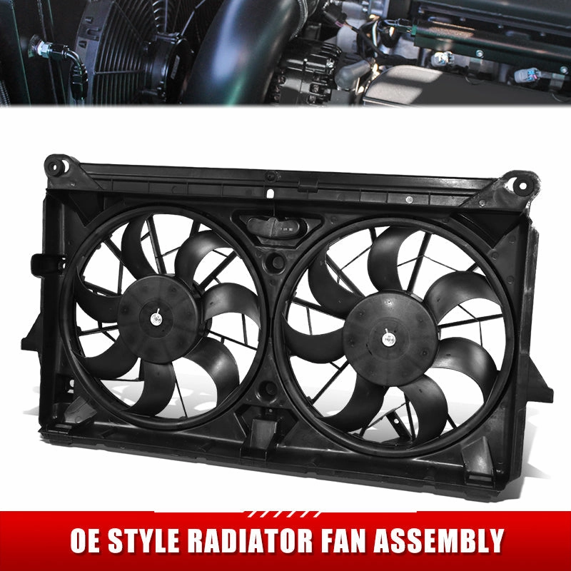 07-14 Chevrolet Silverado GMC Sierra 1500 Dual Radiator Condenser Fan - 15780796