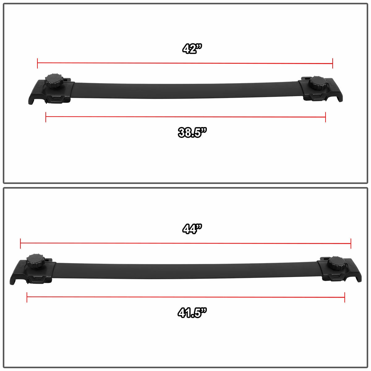 07-15 Jeep Patriot Factory Style Roof Rack Cross Bars - Aluminum