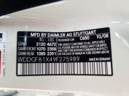 08 09 10 11 12 13 MERCEDES C CLASS E CLASS GLK 6 CYL 3.0L 3.5L AC A/C COMPRESSOR