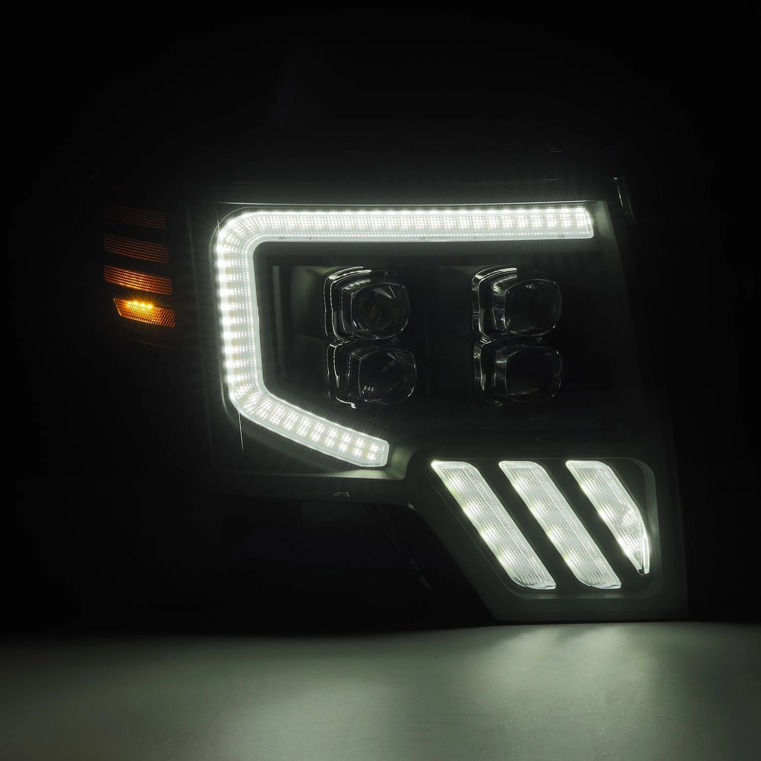 09-14 Ford F150 MKII NOVA-Series LED Projector Headlights Alpha-Black