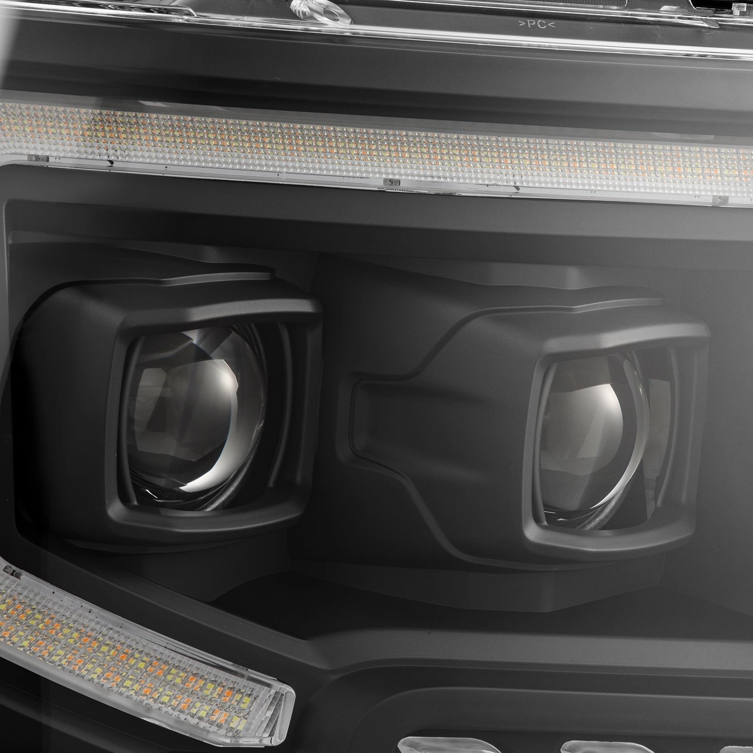 09-14 Ford F150 MKII PRO-Series Halogen Projector Headlights Black