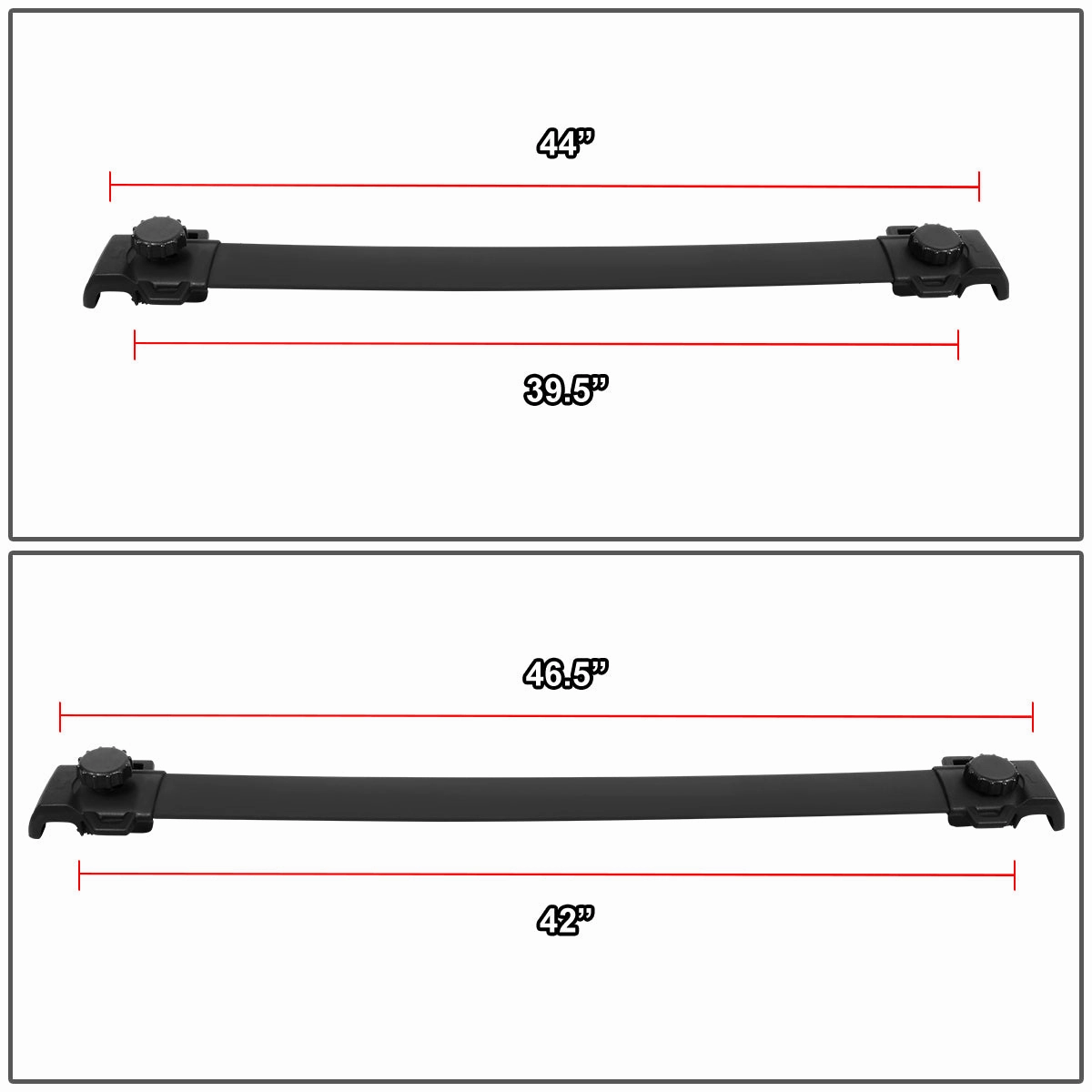 09-17 Dodge Journey Factory Style Roof Rack Cross Bars - Aluminum