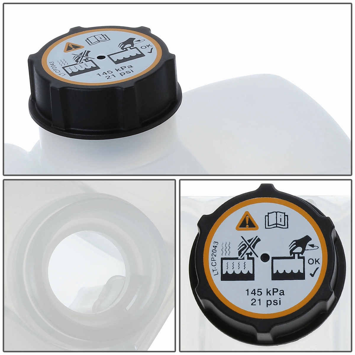 10-13 Mazda3 2.5L 2.3T Coolant Overflow Reservoir w/ Cap