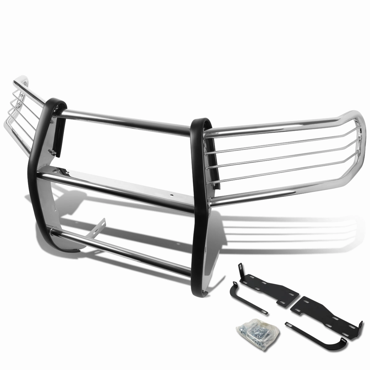 10-13 Toyota 4Runner Brush Grille Guard - Stainless Steel