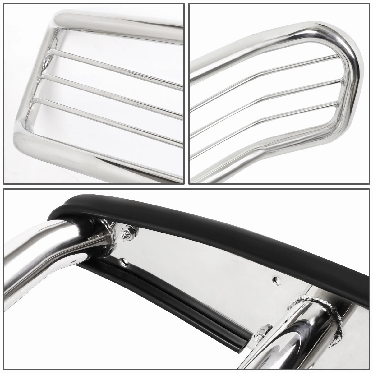 10-13 Toyota 4Runner Brush Grille Guard - Stainless Steel