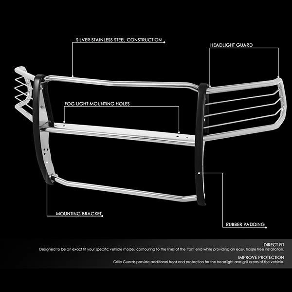 10-18 Dodge Ram 2500 3500 Brush Grille Guard - Stainless Steel
