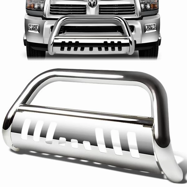 10-18 Dodge Ram 2500 3500 Bull Bar w/Skid Plate - Stainless Steel